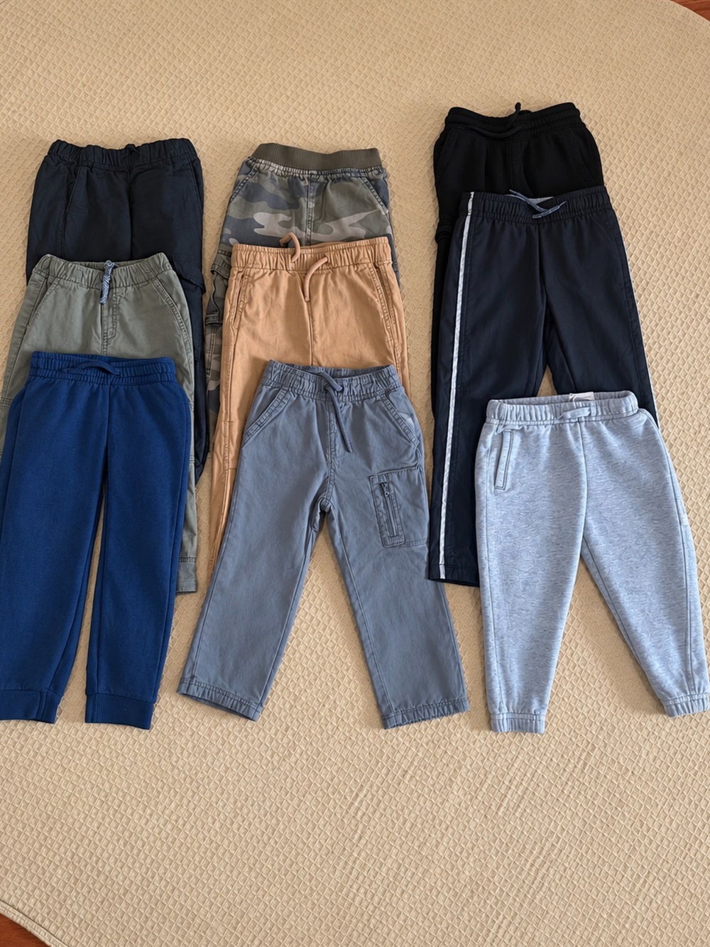 Boys 3T–4T H&M OshKosh Cat & Jack Pants & Jogger Bundle – 9 Pair